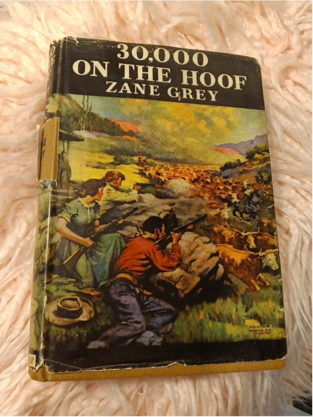 Zane GREY / 30000 on the Hoof 1st Edition 1940 Hardcover with dust jacket